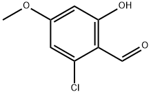 2-氯-4-甲氧基-6-羟基苯甲醛 结构式