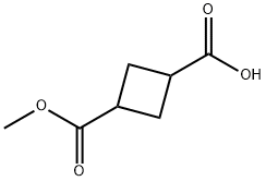 3-甲氧羰基环丁烷甲酸 结构式