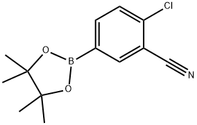 4-氯-3-氰基苯基硼酸频哪醇酯 结构式