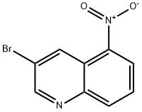 3-溴-5-硝基喹啉 结构式