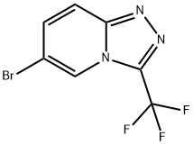 6-溴-3-三氟甲基[1,2,4]三唑[4,3-A]吡啶 结构式