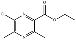 6-氯-3,5-二甲基吡嗪-2-甲酸乙酯 结构式