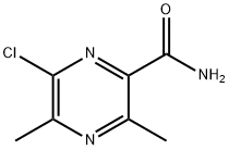 6-氯-3,5-二甲基吡嗪-2-甲酰胺 结构式