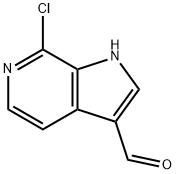 7-Chloro-6-azaindole-3-carboxylaldehyde 结构式