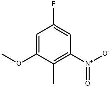 5-氟-1-甲氧基-2-甲基-3-硝基苯 结构式