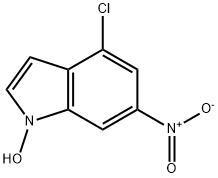 4-Chloro-1-hydroxy-6-nitroindole 结构式