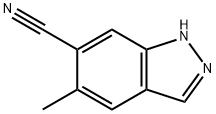 6-Cyano-5-Methyl 1H-indazole 结构式
