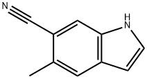 6-CYANO-5-METHYL 1H-INDOLE 结构式