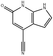 6-羟基-1H-吡咯并[2,3-B]吡啶-4-甲腈 结构式