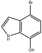 4-溴-7-羟基吲哚 结构式