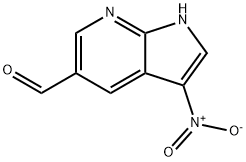 3-硝基-1H-吡咯并[2,3-B]吡啶-5-甲醛 结构式