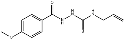 N-烯丙基-2-(4-甲氧基苯甲酰基)肼-1-碳硫酰胺 结构式