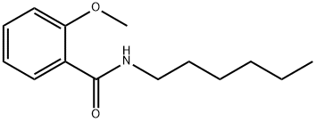 N-N-己基-2-甲氧基苯甲酰胺 结构式