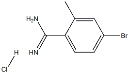 4-溴-2-甲基苯脒盐酸盐 结构式