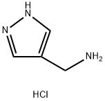 (1H-吡唑-4-基)甲胺二盐酸盐 结构式