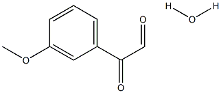 2-(3-甲氧基苯基)-2-氧基乙醛水合物 结构式