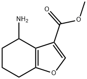 Methyl 4-aMino-4,5,6,7-tetrahydrobenzofuran-3-carboxylate 结构式