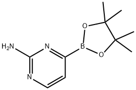 4-(4,4,5,5-TETRAMETHYL-1,3,2-DIOXABOROLAN-2-YL)PYRIMIDIN-2-AMINE 结构式