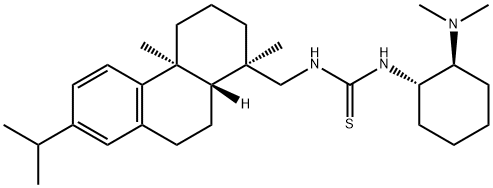 [N-[(1S,2S)-2-(二甲基氨基)环己基]-N'-[[(1R,4AS,10AR)-1,2,3,4,4A,9,10,10A-八氢-1,4A-二甲基-7-异丙基-1-菲基]甲基]硫脲] 结构式