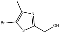 (5-溴-4-甲基噻唑-2-基)甲醇 结构式