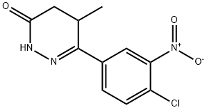 6-(4-氯-3-硝基苯基)-4,5-二氢-5-甲基-3(2H)-哒嗪酮 结构式