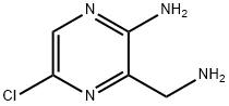 3-(氨基甲基)-5-氯吡嗪-2-胺 结构式