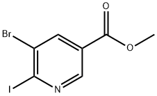 5-溴-6-碘烟酸甲酯 结构式