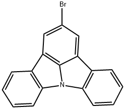 2-溴吲哚并[3,2,1-JK]咔唑 结构式