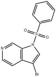 1-苯磺酰基-3-溴-6-氮杂吲哚 结构式