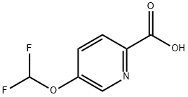 5-(二氟甲氧基)邻吡啶甲酸 结构式