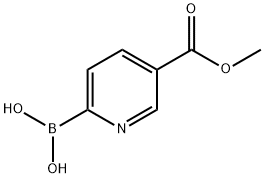 吡啶-2-硼酸-5-羧酸甲酯 结构式