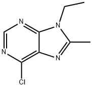 6-Chloro-9-ethyl-8-Methyl-9H-purine 结构式