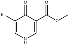 5-溴-4-羟基吡啶-3-甲酸甲酯 结构式