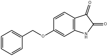 6-(苄氧基)吲哚啉-2,3-二酮 结构式