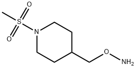 O-[(1-Methylsulfonylpiperidin-4-yl)Methyl]hydroxylaMine 结构式