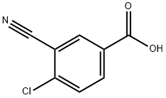 3-腈基-4-氯苯甲酸 结构式