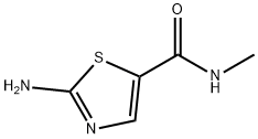 2-氨基-N-甲基噻唑-5-甲酰胺 结构式