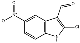 2-Chloro-5-nitro-1H-indole-3-carbaldehyde 结构式