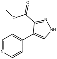 4-(吡啶-4-基)-1H-吡唑-3-甲酸甲酯 结构式
