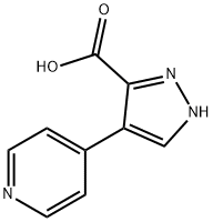 4-(吡啶-4-基)-1H-吡唑-3-羧酸 结构式