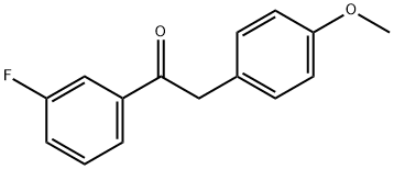 1-(3-Fluorophenyl)-2-(4-Methoxyphenyl)ethanone 结构式