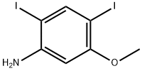 2,4-二碘-5-甲氧基苯胺 结构式