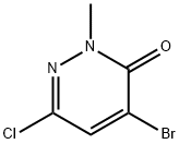 4-溴-6-氯-2-甲基哒嗪-3(2H)-酮 结构式