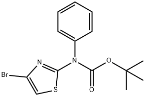 (4-溴噻唑-2-基)(苯基)氨基甲酸叔丁酯 结构式