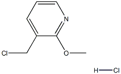 3-(氯甲基)-2-甲氧基吡啶盐酸盐 结构式