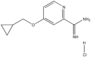 4-(环丙基甲氧基)吡啶脒盐酸盐 结构式