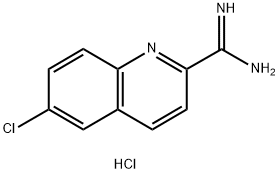 6-氯喹啉-2-甲酰亚胺酰胺盐酸盐 结构式