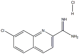 7-氯喹啉-2-甲酰亚胺酰胺盐酸盐 结构式