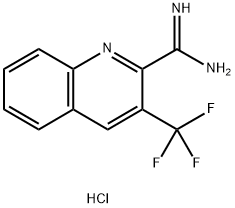 3-(TrifluoroMethyl)quinoline-2-carboxiMidaMide hydrochloride 结构式