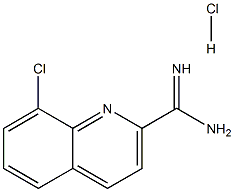8-氯喹啉-2-甲酰亚胺酰胺盐酸盐 结构式